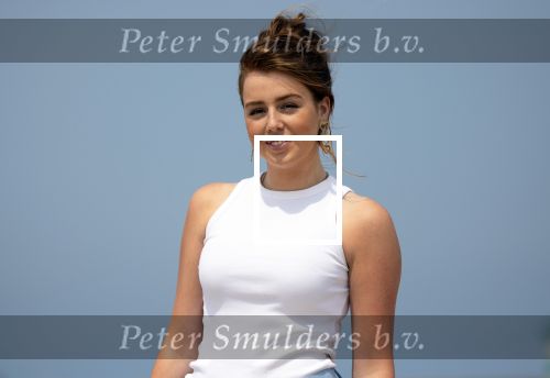 Den haag 30 juni 2023
Fotosessie op het strand Koning Willem Alexander, koningin Maxima en prinses Ariane, Prinses  Amalia en Prinses Alexia poseren tijdens de fotosessie op het strand met hond mambo.