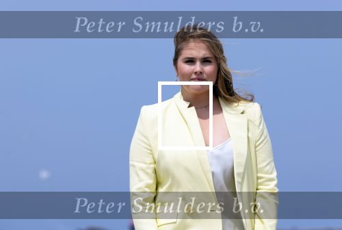 Den haag 30 juni 2023
Fotosessie op het strand Koning Willem Alexander, koningin Maxima en prinses Ariane, Prinses  Amalia en Prinses Alexia poseren tijdens de fotosessie op het strand met hond mambo.