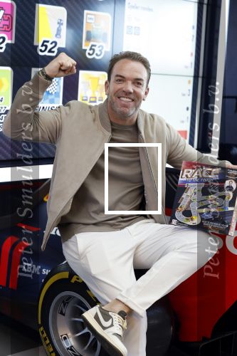 Zandvoort 6 juli 2023
Presentatie Formule 1 F1 spel van Robert Doornbos en Chantal Bles in de box van Redbull op circuitpark Zandvoort.