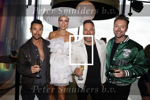 Amsterdam 29 juni 2023
Opening nieuwe rooftop bar in het Double Tree Hilton Hotel.
Silvain Janneke Scherpenhuyzen Barry paf en Robin Pors