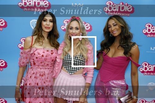 Amsterdam 18 juli 2023
Premiere Barbie in Tuschinski.
Tamara Elbaz Hella Huizinga en Maria Tailor
