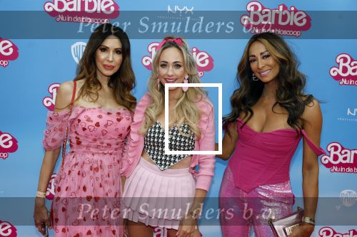 Amsterdam 18 juli 2023
Premiere Barbie in Tuschinski.
Tamara Elbaz Hella Huizinga en Maria Tailor