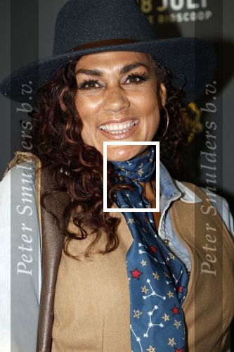 Hilversum 16 juli 2024
Premiere Twisters in bioscoop in Hilversum. Chimene v Oosterhout met een kennis