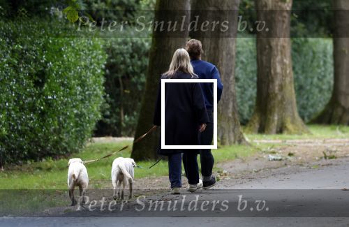 Huizen 6 en n7 juli 2024
Linda de Mol en partner Jeroen Rietbergen wandelend met hun honden rondom hun huis .