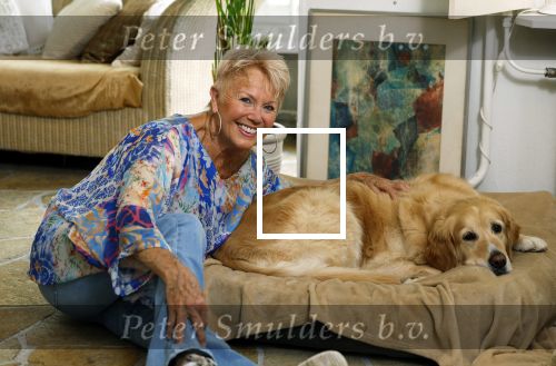 Naarden 12 juli 2024
Loeki Knol thuis met haar hond.