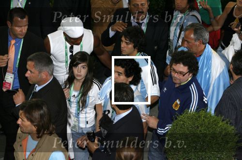 Frankfurt 21 juni 2006
Nederland tegen Argentinie tijdens de wk 2006 in duitsland.
Diego Maradona