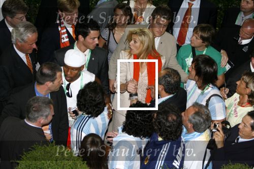 Frankfurt 21 juni 2006
Nederland tegen Argentinie tijdens de wk 2006 in duitsland.
Diego Maradona ontmoet Prinses Maxima en Prins Willem Alexander.
Peter Smulders bv