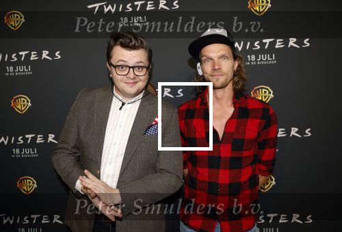 Hilversum 16 juli 2024
Premiere Twisters in bioscoop in Hilversum. Rob Janssen en Ruud Smulders