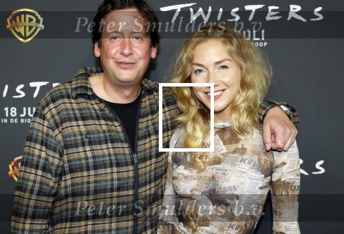 Hilversum 16 juli 2024
Premiere Twisters in bioscoop in Hilversum. Steven Kazan met zijn vrouw Jamie