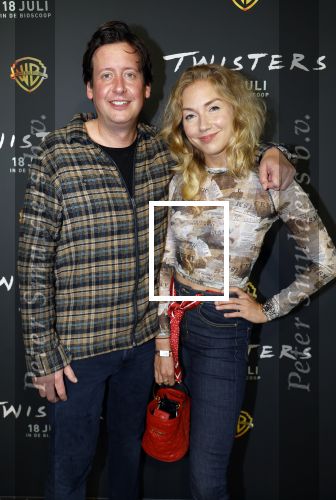 Hilversum 16 juli 2024
Premiere Twisters in bioscoop in Hilversum. Steven Kazan met zijn vrouw Jamie