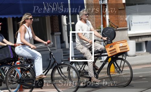 Amsterdam 18 juli 2024
Victor Reinier en zijn vriend op terras en ndaarna fietsend naar zijn huis in Amsterdam zuid..