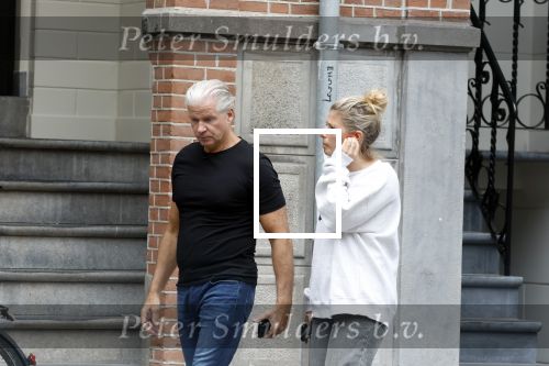 Amsetrdam 7 juli 2025
Dries Roelvink tijdens opnames in Amsterdam zuid.