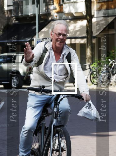 Amsterdam 15 juli 2025
Jack Spijkerman op de fiets  in Amsterdam zuid.