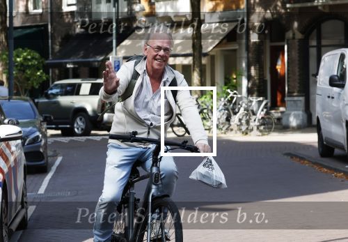 Amsterdam 15 juli 2025
Jack Spijkerman op de fiets  in Amsterdam zuid.
