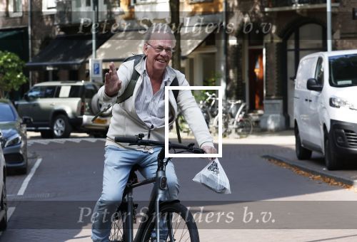Amsterdam 15 juli 2025
Jack Spijkerman op de fiets  in Amsterdam zuid.