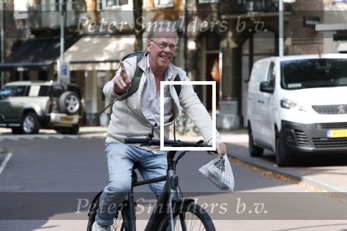 Amsterdam 15 juli 2025
Jack Spijkerman op de fiets  in Amsterdam zuid.