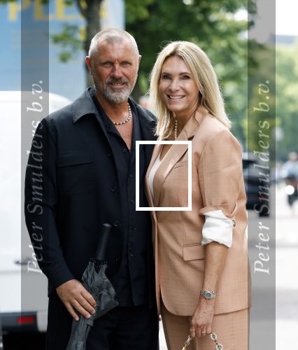 Amsterdam 16 juli 2025
John de Wolf met zijn vrouw  Inge Zijdenbos op de pc hooftstraat.
