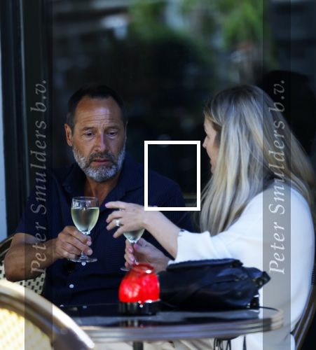 Amsterdam 17 juli 2025
Johnny van t Schip en Danielle  Zwanikken op terras en op straat in het centrum van Amsterdam.
