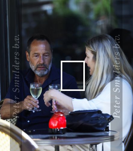 Amsterdam 17 juli 2025
Johnny van t Schip en Danielle  Zwanikken op terras en op straat in het centrum van Amsterdam.