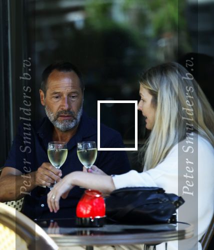 Amsterdam 17 juli 2025
Johnny van t Schip en Danielle  Zwanikken op terras en op straat in het centrum van Amsterdam.
