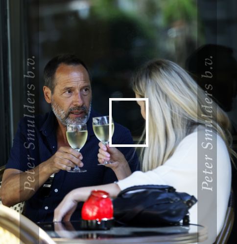 Amsterdam 17 juli 2025
Johnny van t Schip en Danielle  Zwanikken op terras en op straat in het centrum van Amsterdam.