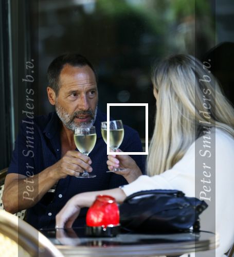 Amsterdam 17 juli 2025
Johnny van t Schip en Danielle  Zwanikken op terras en op straat in het centrum van Amsterdam.