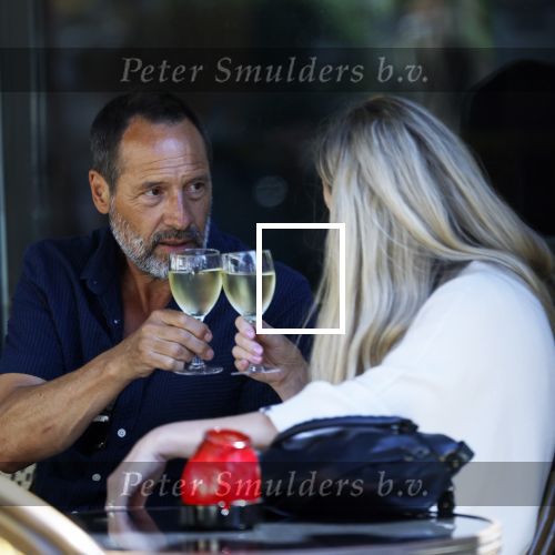 Amsterdam 17 juli 2025
Johnny van t Schip en Danielle  Zwanikken op terras en op straat in het centrum van Amsterdam.