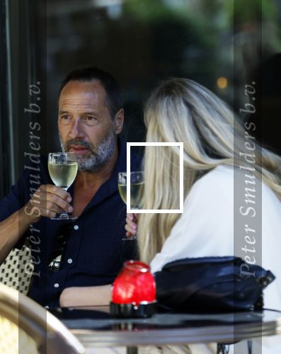 Amsterdam 17 juli 2025
Johnny van t Schip en Danielle  Zwanikken op terras en op straat in het centrum van Amsterdam.