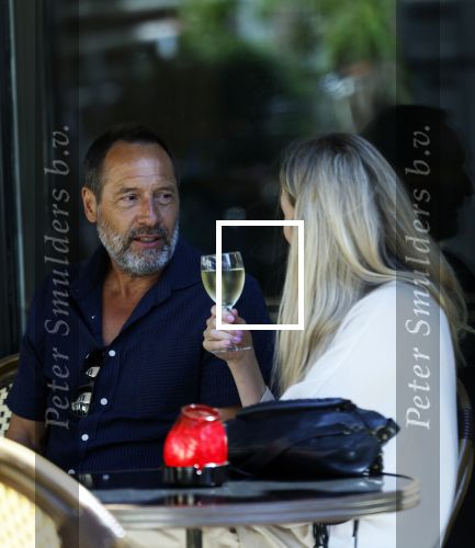 Amsterdam 17 juli 2025
Johnny van t Schip en Danielle  Zwanikken op terras en op straat in het centrum van Amsterdam.