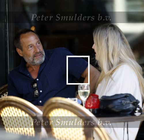 Amsterdam 17 juli 2025
Johnny van t Schip en Danielle  Zwanikken op terras en op straat in het centrum van Amsterdam.