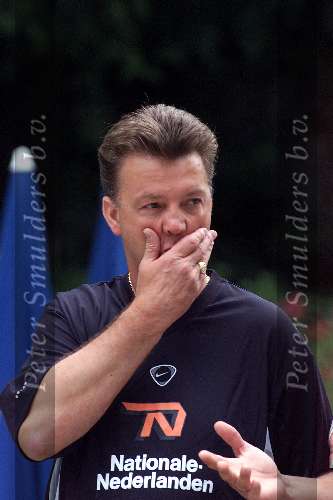 Hoenderloo 15 augustus 2000
1e training Nederlands elftal onder leiding van Louis v Gaal