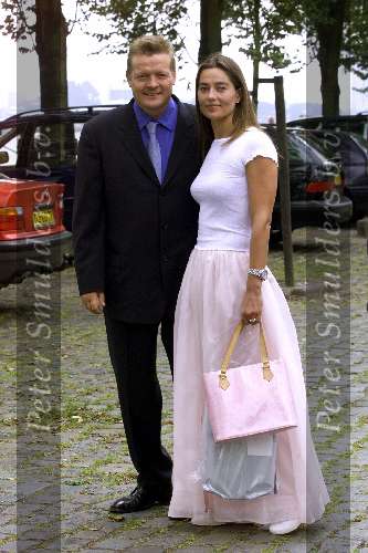 Rotterdam 27 augustus 2000
Feest trouwen Paul de Leeuw en Stephan Nugter.
Soren Lerby en zijn vrouw