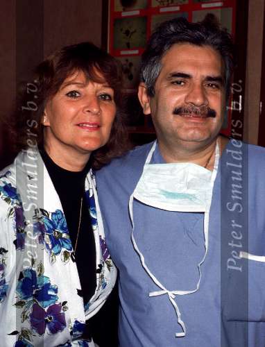 Anita Bloziel met haar Italiaanse arts Dr. Severino Antinori