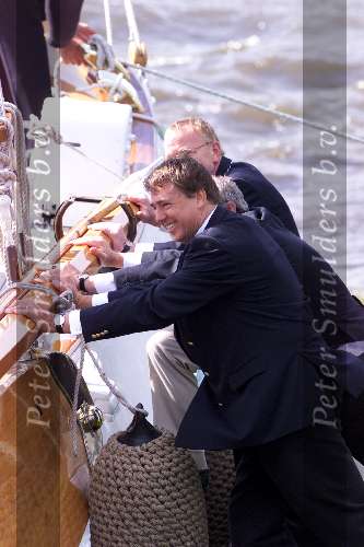 Sneek 8 augustus 2001
Prins Willem Alexander en Maxima bezoeken de sneek week. 
en Ed Nijpels