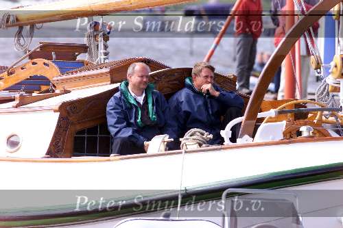 Sneek 8 augustus 2001
Prins Willem Alexander en Maxima bezoeken de sneek week. 
en Ed Nijpels
Bemanning de Groene Draeck