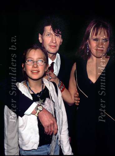 Herman Brood met zijn ex-vrouw Xandra Brood en dochtertje