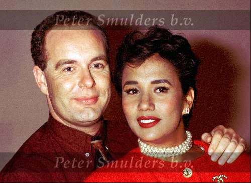 Patty Brard met haar ex-vriend Gert Berg