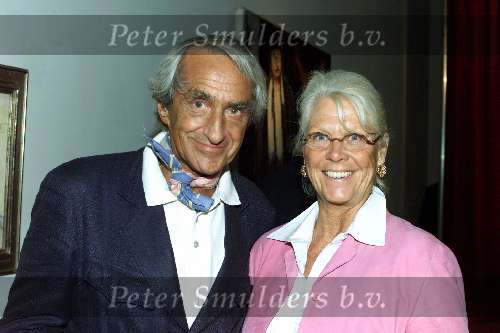 Laren 10 augustus 2001
Opening expositie Toon Hermans.
Paul Huf met vrouw