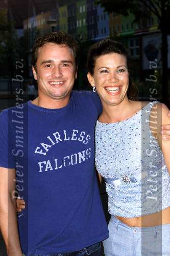 Amsterdam 20 augustus 2001
Premiere Soul Assassin in Pathe Arena.
Robine v d Meer en haar vriend Robin Rienstra