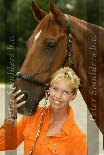 Erp 20 augustus 2002
Anky v Grunsven en haar paard Idool