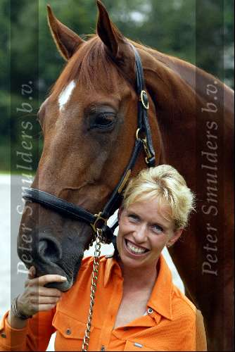 Erp 20 augustus 2002
Anky v Grunsven en haar paard Idool