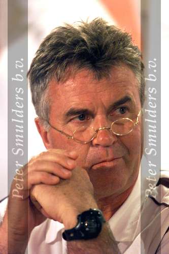 Eindhoven 5 Augustus 2002 Voorstelling aan Pers nieuwe selektie van PSV met daarop aansluitend een persconferentie met o.a. Guus Hiddink