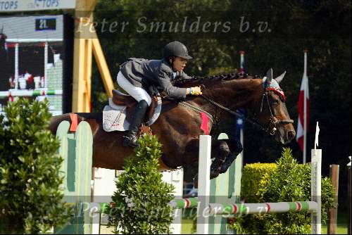 Valkenswaard 18 augustus 2002
Concours bij Jan Tops .
Maikel v d Vleuten 
Concours Hippique