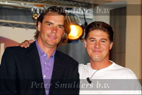Almere 28 augustus 2002
Presentatie Big Brother 2002 met Martijn Krabbe
Martijn en de pshygoloog Steven Pont