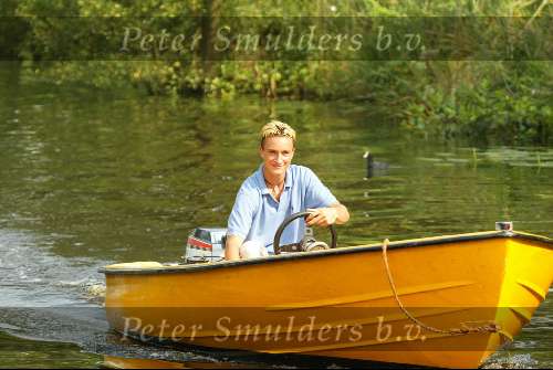 Motorbootje op de Vecht Sloepenroute