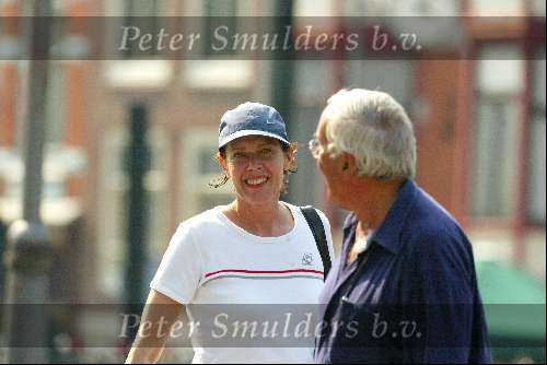 Amsterdam 16 augustus 2002
Sylvia Kristel met vriend