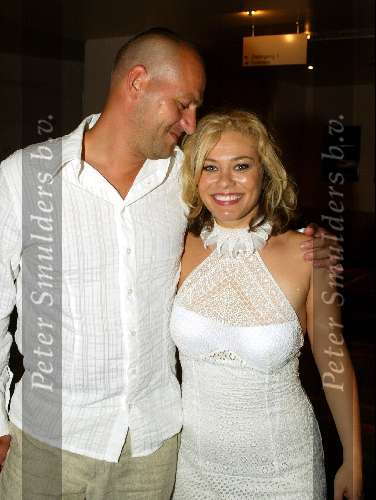 Scheveningen 3 augustus 2003
Laatste voorstelling van Aida in het circustheater.
Antje Monteiro met haar vriend Marc v Ditshuizen