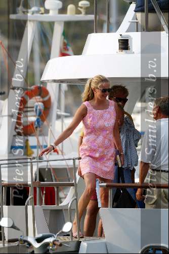 Porto Ercole 6 augustus 2003
Mabel Wisse Smit op de Jumbo VI