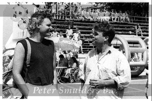 AVRO\\\'s Sterrenslag 1986
Ad visser tijdens het programma Sterrenslag in gesprek met Paul de Leeuw