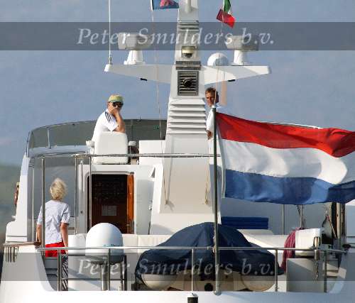 Porto ercole 5 augustus 2003
Prins Friso  op de jumbo VI